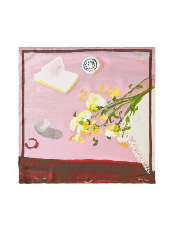 Stine Goya - MØNSTRET SILKE TØRKLÆDE