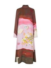 Stine Goya - LANGÆRMET MIDI KJOLE Stine Goya - LANGÆRMET MIDI KJOLE