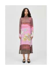 Stine Goya - LANGÆRMET MIDI KJOLE Stine Goya - LANGÆRMET MIDI KJOLE