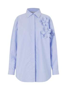 SKJORTE MED BLOMSTER