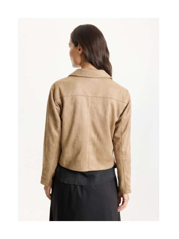 In Front - GUDRUN IMITERET RUSKINDSJAKKE