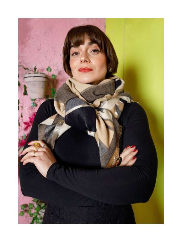 Black Colour - SANNE SCARF Halstørklæde