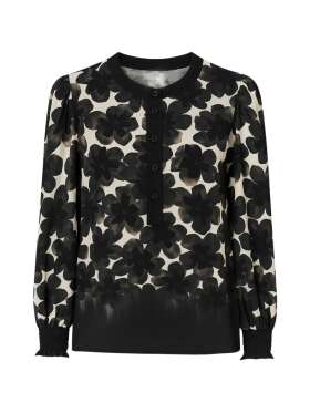 2-Biz - SOLE MØNSTRET BLUSE