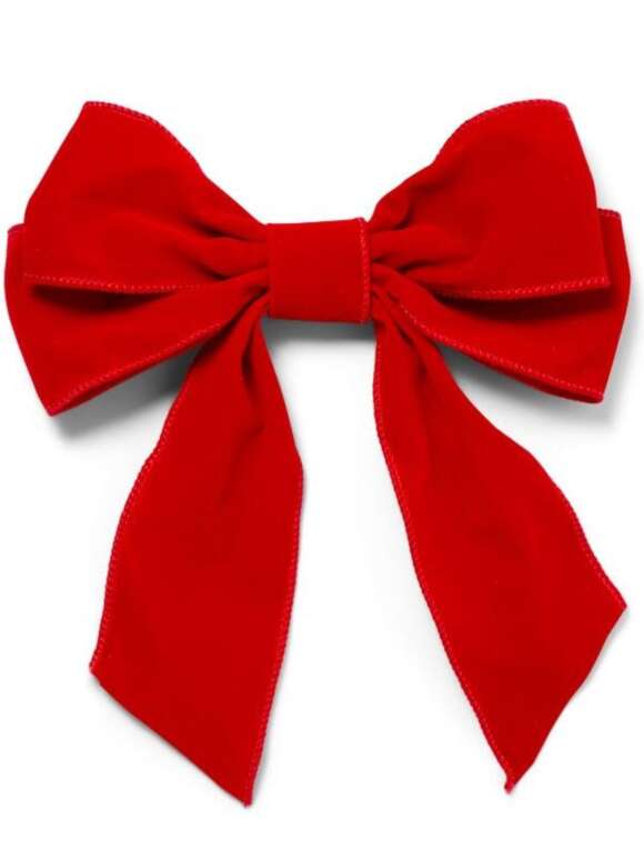 Vondels - VELVET BOW SET OF 2 Julepynt