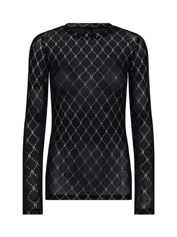HYPEtheDETAIL - LANGÆRMET MESH BLUSE