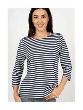 Feminin Stribet T-shirt
