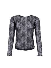 Black Colour - LARA LACE Blondebluse