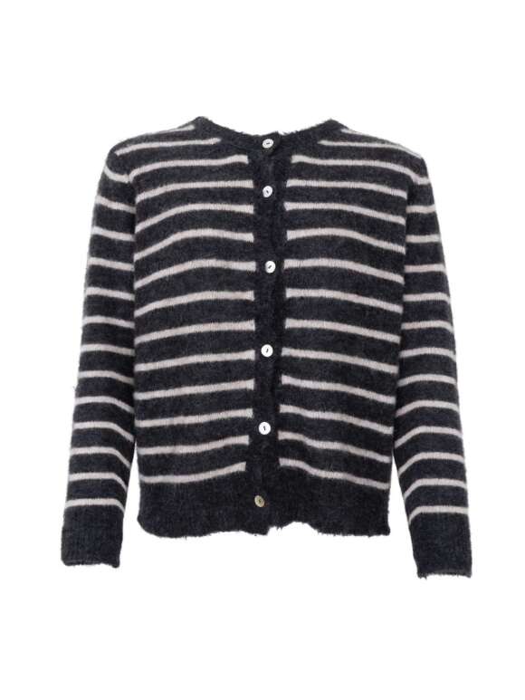 Black Colour - DELL CARDIGAN Alpaka