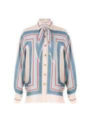 Zimmermann - RELAXED SCARF SHIRT Silkeskjorte Zimmermann - RELAXED SCARF SHIRT Silkeskjorte