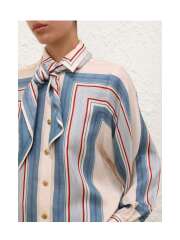 Zimmermann - RELAXED SCARF SHIRT Silkeskjorte Zimmermann - RELAXED SCARF SHIRT Silkeskjorte