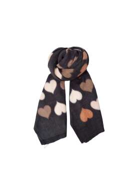 Black Colour - RUMI HEART Halstørklæde