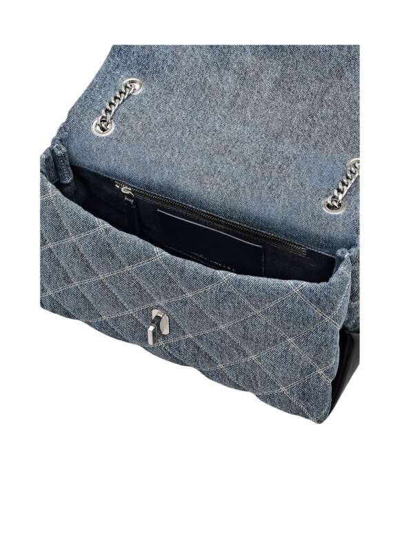 Marc Jacobs - THE QUILTED DENIM DUAL CHAIN SKULDERTASKE