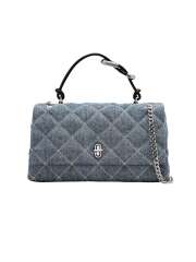 Marc Jacobs - THE QUILTED DENIM DUAL CHAIN SKULDERTASKE Marc Jacobs - THE QUILTED DENIM DUAL CHAIN SKULDERTASKE