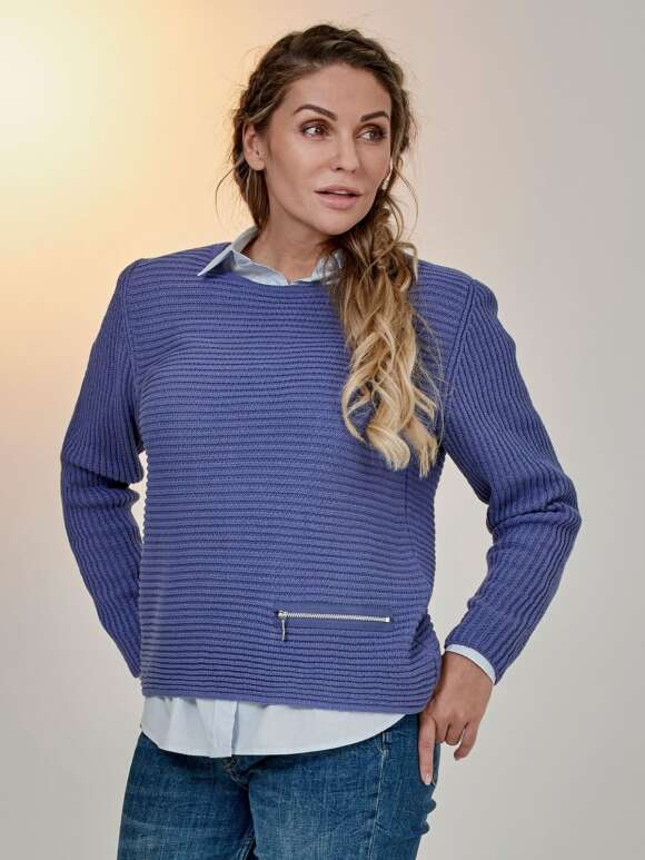 Skovhuus - IRENE Strik Med Lynlås