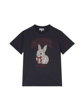 Ganni - T-SHIRT MED PRINT