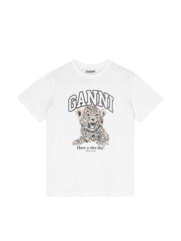 Ganni - LEOPARD T-SHIRT