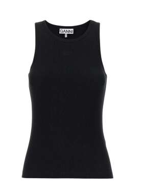 Ganni - TANK TOP MED LOGO