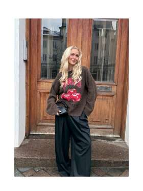 Ganni - BRUSHED ALPACA STRIKTRØJE