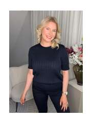 Skovhuus - Strikke t-shirt Skovhuus - Strikke t-shirt