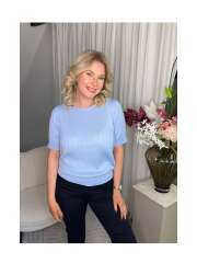 Skovhuus - Strikke t-shirt Skovhuus - Strikke t-shirt