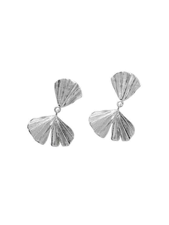 Pernille Corydon - AUTUMN LEAF ØRERINGE SØLV