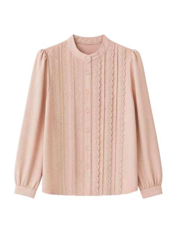 2-Biz - PIPPA Bluse Med Blonder