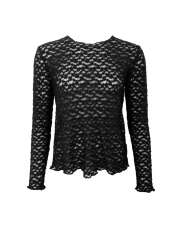 Black Colour - BLAIR LS LACE Blondebluse Black Colour - BLAIR LS LACE Blondebluse