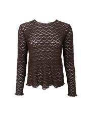 Black Colour - BLAIR LS LACE Blondebluse Black Colour - BLAIR LS LACE Blondebluse