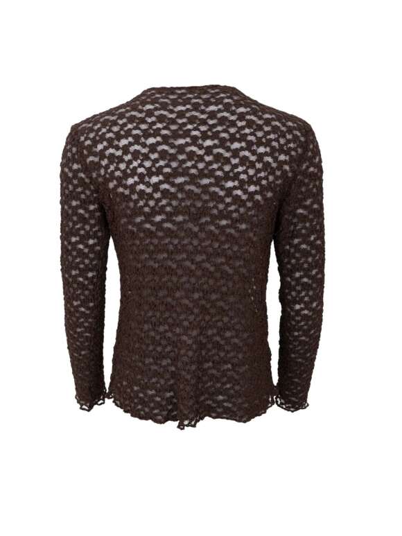 Black Colour - BLAIR LS LACE Blondebluse