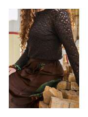 Black Colour - BLAIR LS LACE Blondebluse Black Colour - BLAIR LS LACE Blondebluse