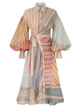 Zimmermann - STRIPED MIDI DRESS Imposant Kjole