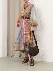 Zimmermann - STRIPED MIDI DRESS Imposant Kjole Zimmermann - STRIPED MIDI DRESS Imposant Kjole