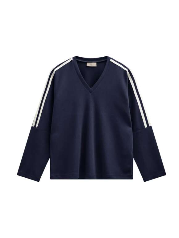 FREEQUENT - LUCINDA SWEATSHIRT MED STRIB