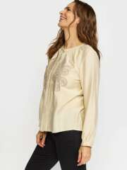 2-Biz - ELIKA Bluse Med Broderi
