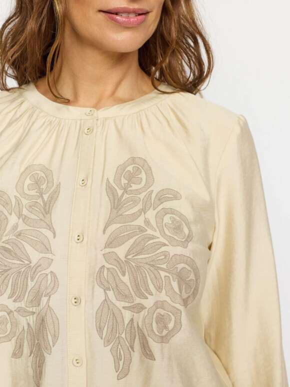 2-Biz - ELIKA Bluse Med Broderi
