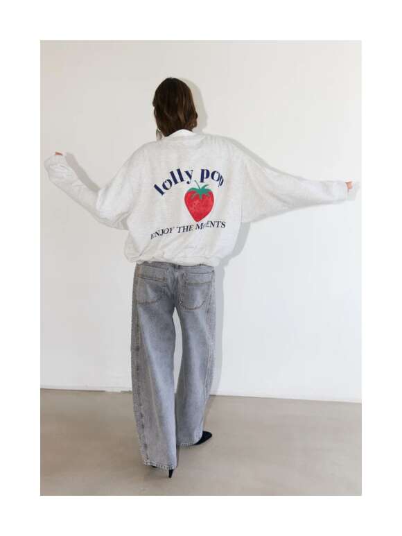 LOLLYS LAUNDRY - SYDNEY Sweatshirt Med Jordbær
