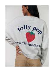 LOLLYS LAUNDRY - SYDNEY Sweatshirt Med Jordbær