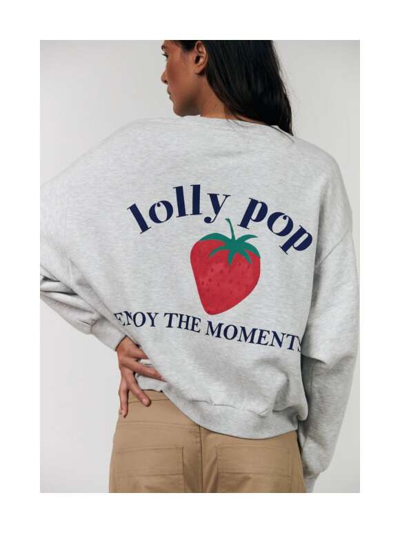 LOLLYS LAUNDRY - SYDNEY Sweatshirt Med Jordbær