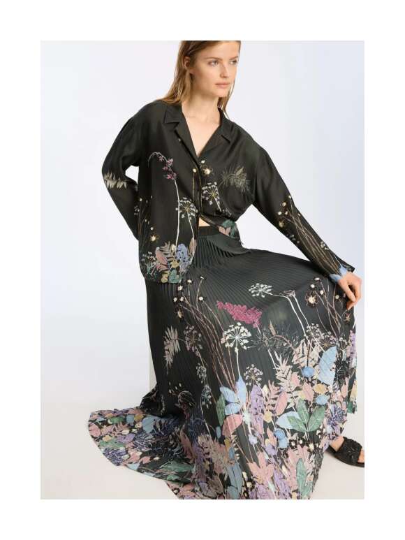 Munthe - TAULLA Lang Plisse Nederdel