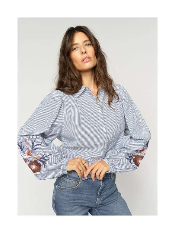 Mos Mosh - CIU OXFO Klassisk Stribet Skjorte