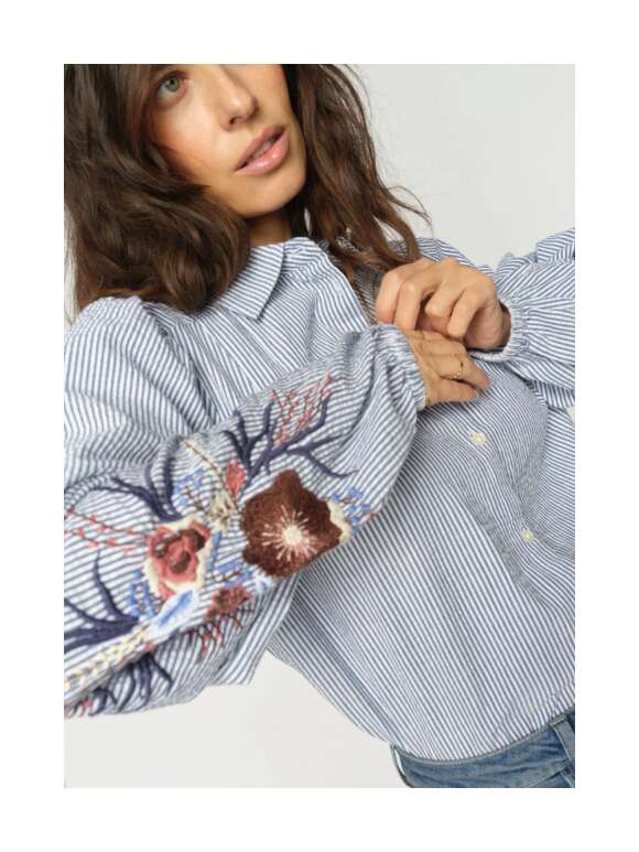 Mos Mosh - CIU OXFO Klassisk Stribet Skjorte