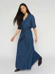 Mos Mosh - EIA ARGE Lang Denim Kjole Mos Mosh - EIA ARGE Lang Denim Kjole