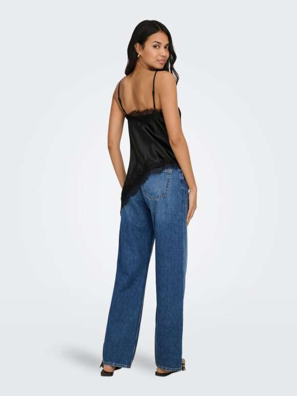 Only - BELLA SATIN LACE TOP