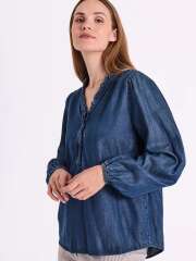 FREEQUENT - WILKE Denim Bluse