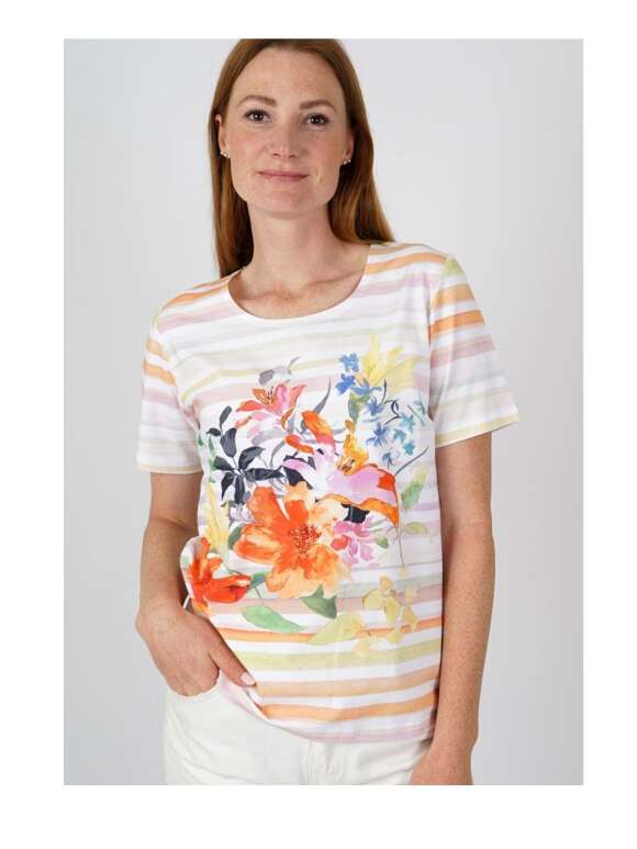 Textil Karntner - Bluse Med Floraprint