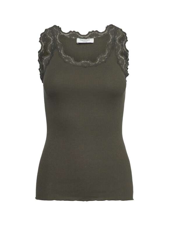 Rosemunde - Blondetop - Mange farver