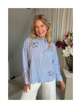 Love and Divine - BLÅ STRIBET SKJORTE Love and Divine - BLÅ STRIBET SKJORTE