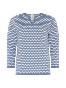 Skovhuus - STRIKTRØJE MED V UDSNIT