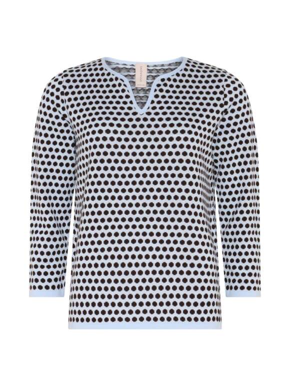 Skovhuus - STRIKTRØJE MED V UDSNIT