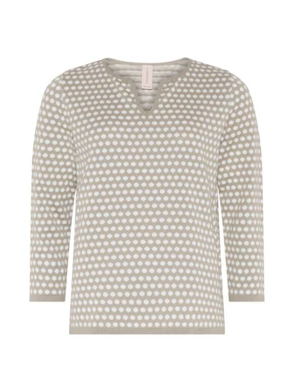 Skovhuus - STRIKTRØJE MED V UDSNIT